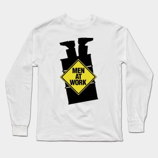 Men At Work Cut Out Long Sleeve T-Shirt